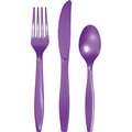 Touch Of Color Purple Assorted Plastic Cutlery, Amethyst, 288PK 318905